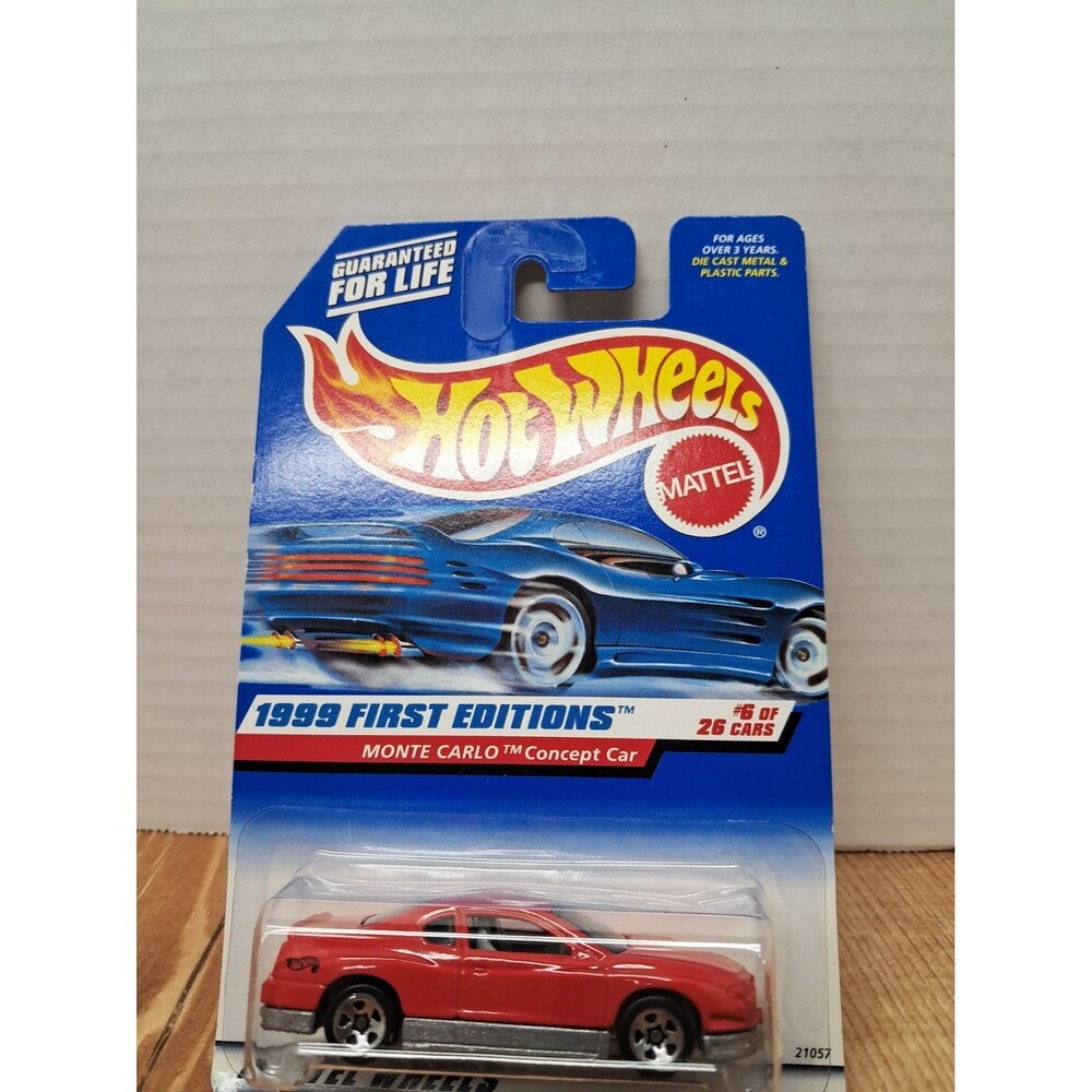 1999 Hot Wheels First Editions MONTE CARLO CONCEPT CAR #6/26 #910 Red NEW  C15